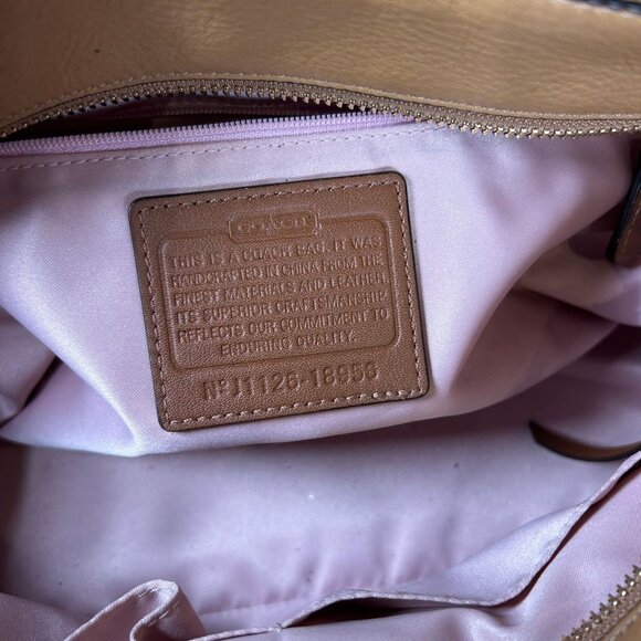 Coach Chelsea East West Jayden Carryall Leather Satchel in Camel - EUC! - Picture 2 of 14